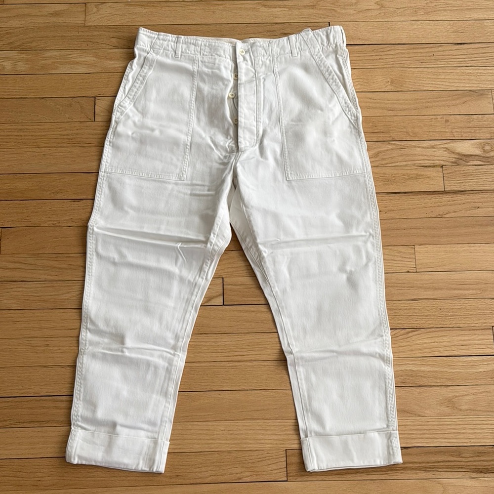 Lardini with Nick Wooster White Cargo Pants - Made in Italy
